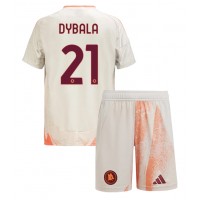 AS Roma Paulo Dybala #21 Bortedraktsett Barn 2024-25 Kortermet (+ Korte bukser)